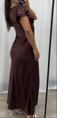 Thumbnail for Suzi Slip Dress - Chocolate