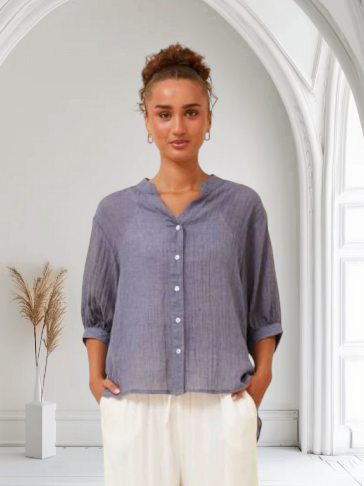 Harriette Top - Blue Jean