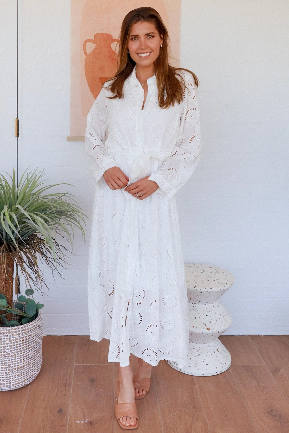 Panni Dress - White Broidery