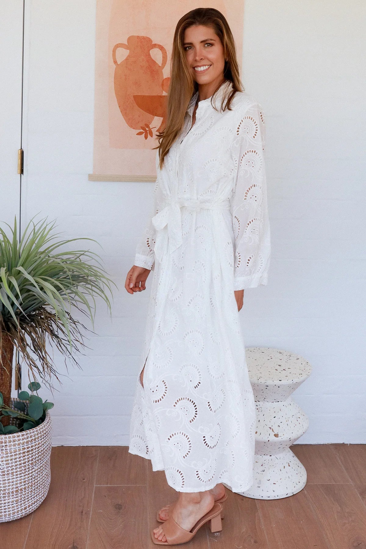 Panni Dress - White Broidery