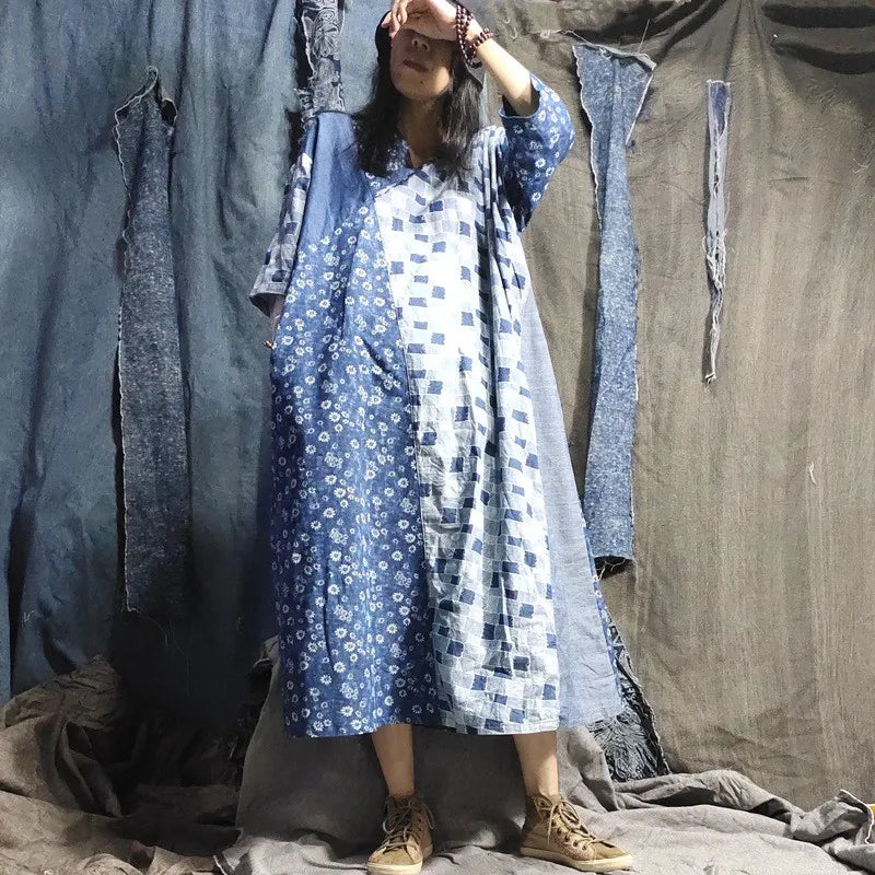 Pattie Denim Dress - Blue