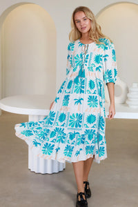 Thumbnail for Andrea Midi Dress - Blue