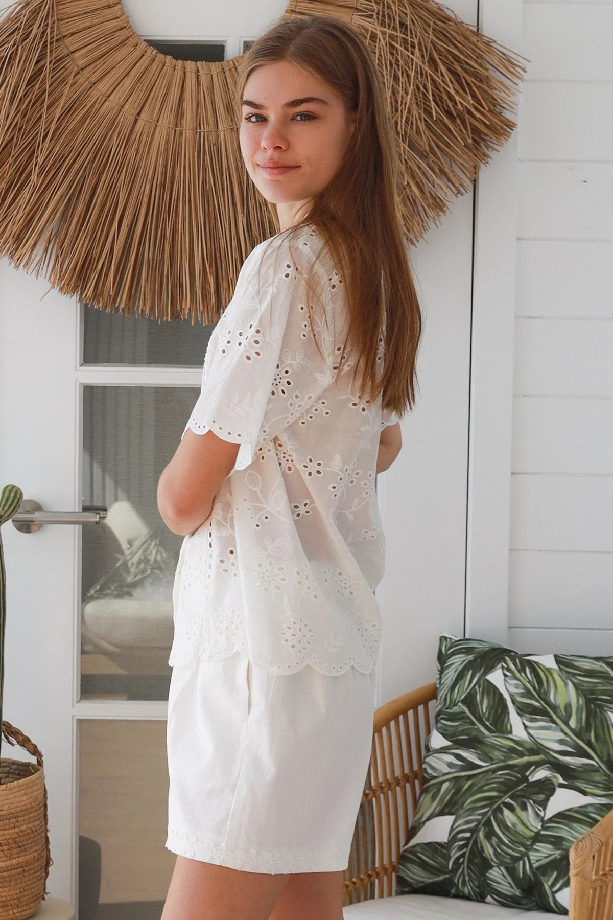 Livy Embroidered Shirt - White