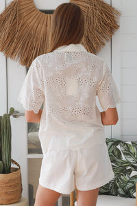 Thumbnail for Livy Embroidered Shirt - White