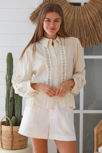 Thumbnail for Xina Blouse - Vintage Cream