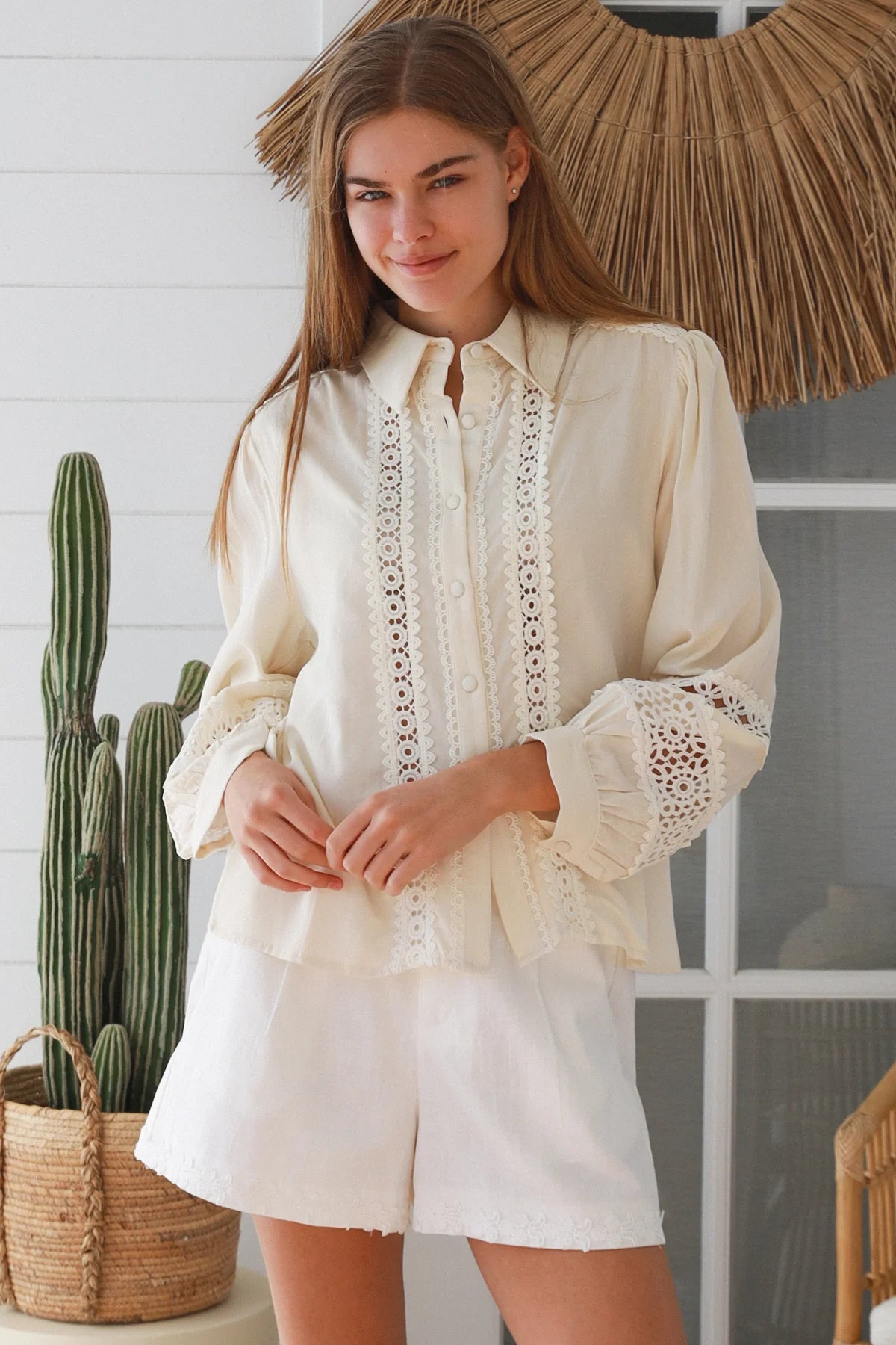 Xina Blouse - Vintage Cream