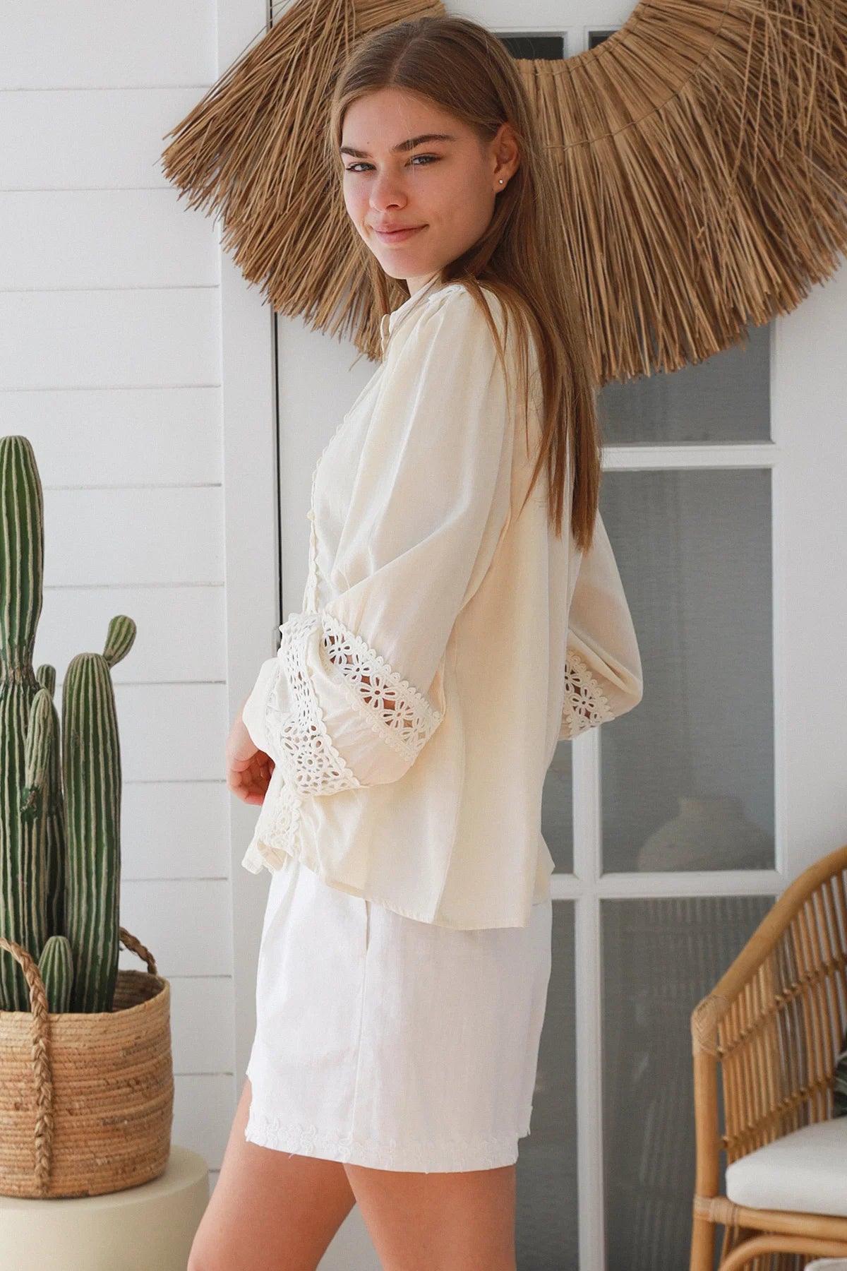 Xina Blouse - Vintage Cream