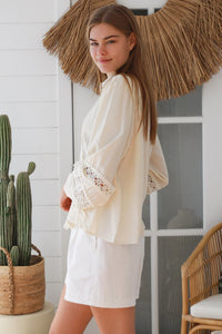 Thumbnail for Xina Blouse - Vintage Cream