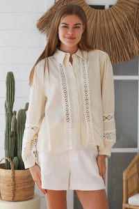 Thumbnail for Xina Blouse - Vintage Cream
