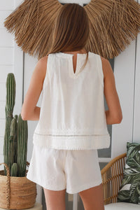 Thumbnail for Isla Shift Top - White