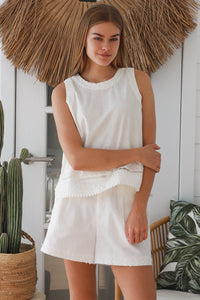 Thumbnail for Isla Shift Top - White