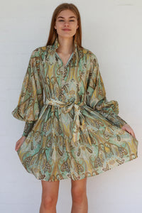 Thumbnail for Paloma Mini Dress - Sage