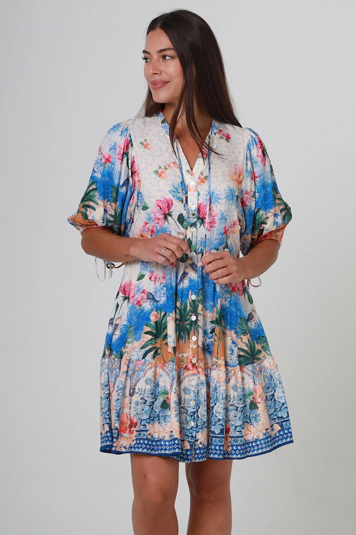 Gini Mini Dress - Coastal
