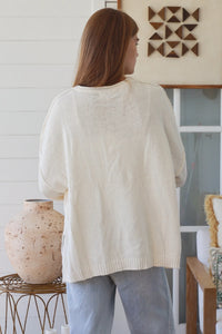 Thumbnail for Hally Knit Jumper - Cream