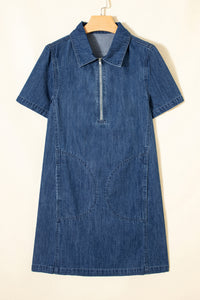 Thumbnail for Dani Denim Dress - Blue