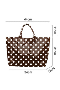 Thumbnail for Color black Polka Dot Vinyl Glossy Tote Bag