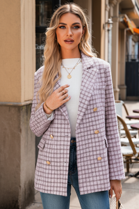Thumbnail for Coco Tweed Blazer - Lavendar