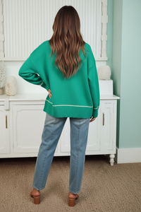 Thumbnail for Oriana Oversized Knit - Green
