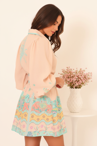 Thumbnail for Back detail original - Blush Shirt Dress white background