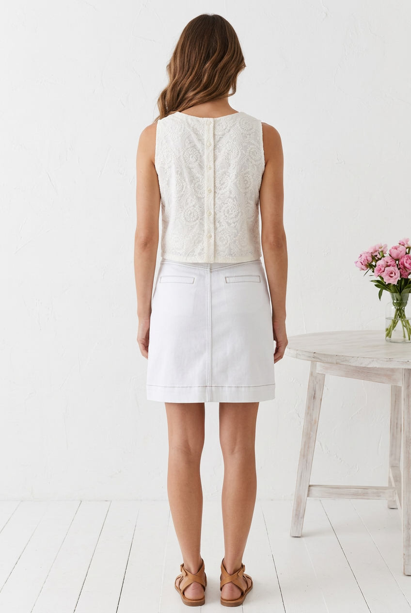 Back view in usual studio setting