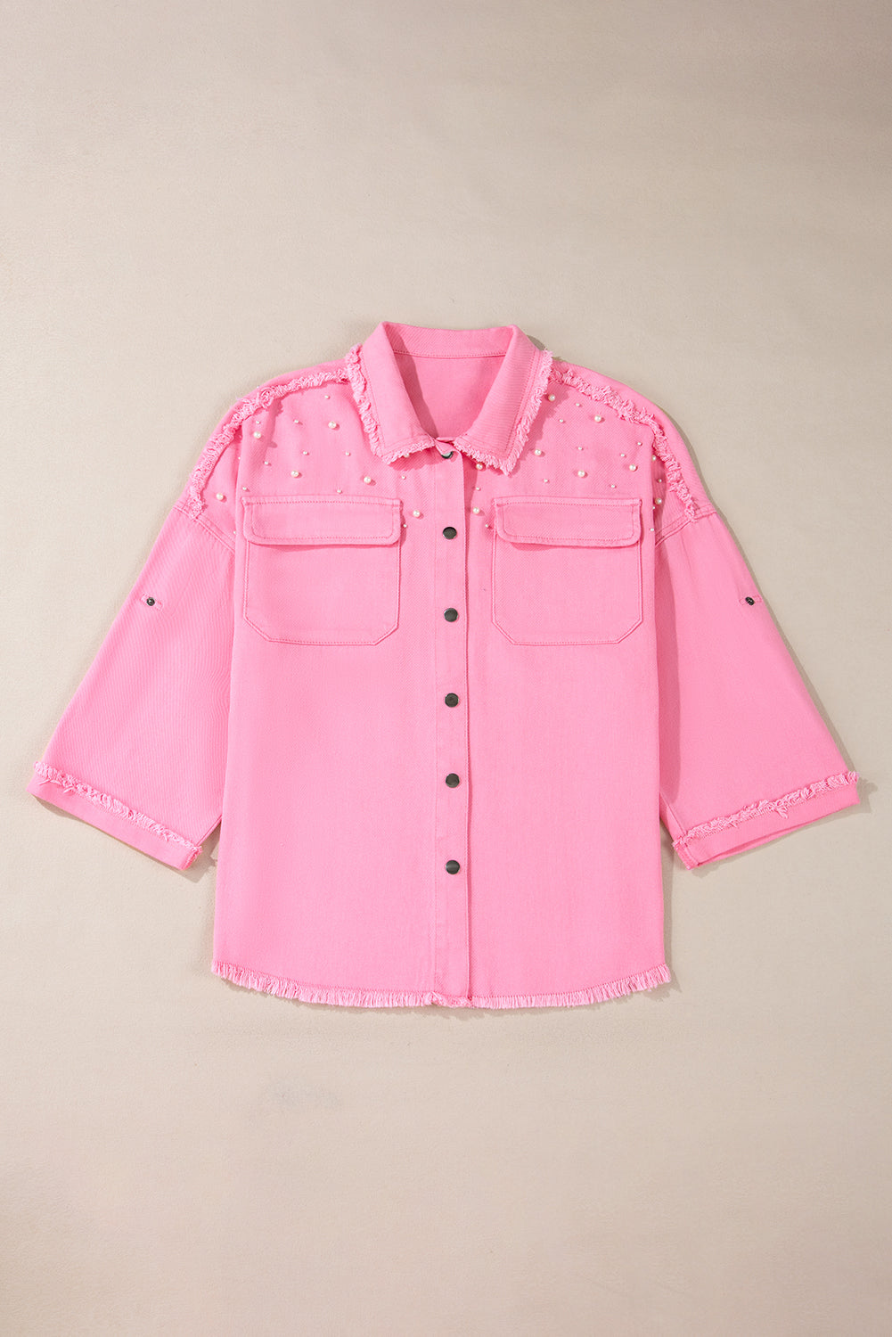 Pearl Shacket - Pink
