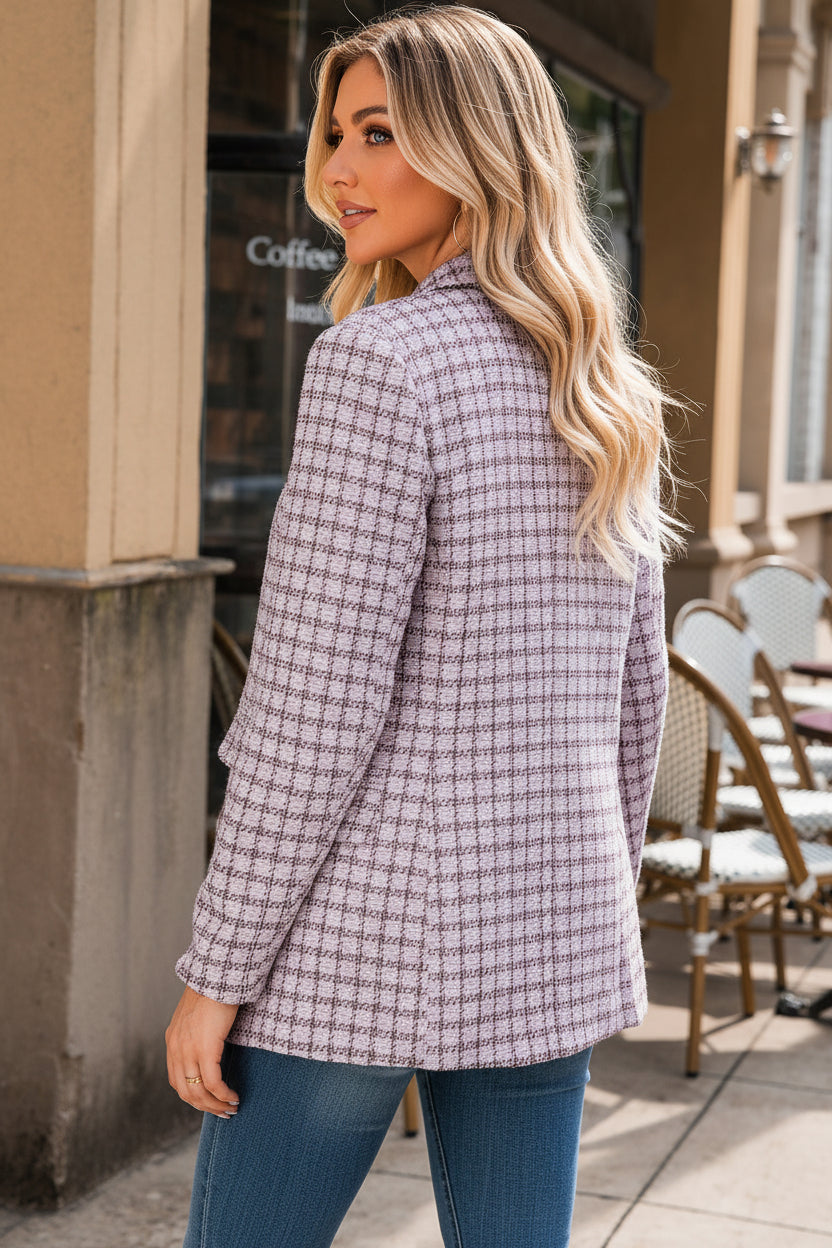 Coco Tweed Blazer - Lavendar