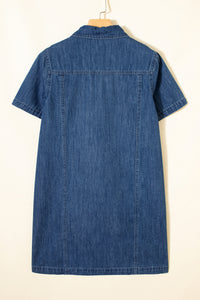 Thumbnail for Dani Denim Dress - Blue