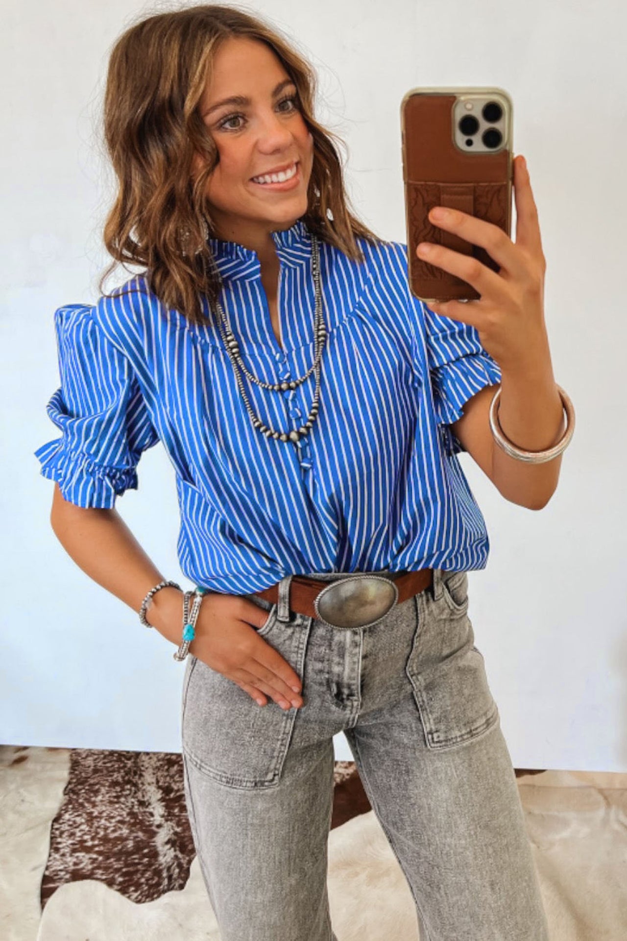 Billie Blouse - Blue