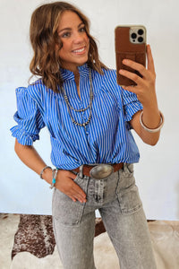 Thumbnail for Billie Blouse - Blue