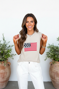 Thumbnail for Liberty Knit Vest - Oatmeal