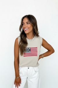 Thumbnail for Liberty Knit Vest - Oatmeal