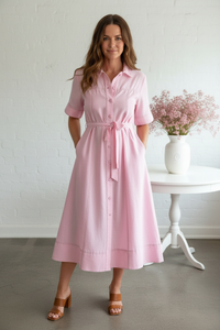 Thumbnail for Front view 1 - Colette Pink Midi consistent face