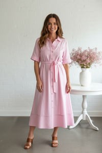 Thumbnail for Front view 2 - Colette Pink Midi consistent face