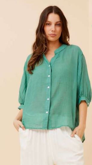 Harriette Top - Gum Leaf