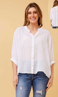 Thumbnail for Harriette Top - White