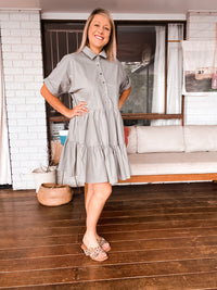 Thumbnail for Cali Mini Dress - Khaki