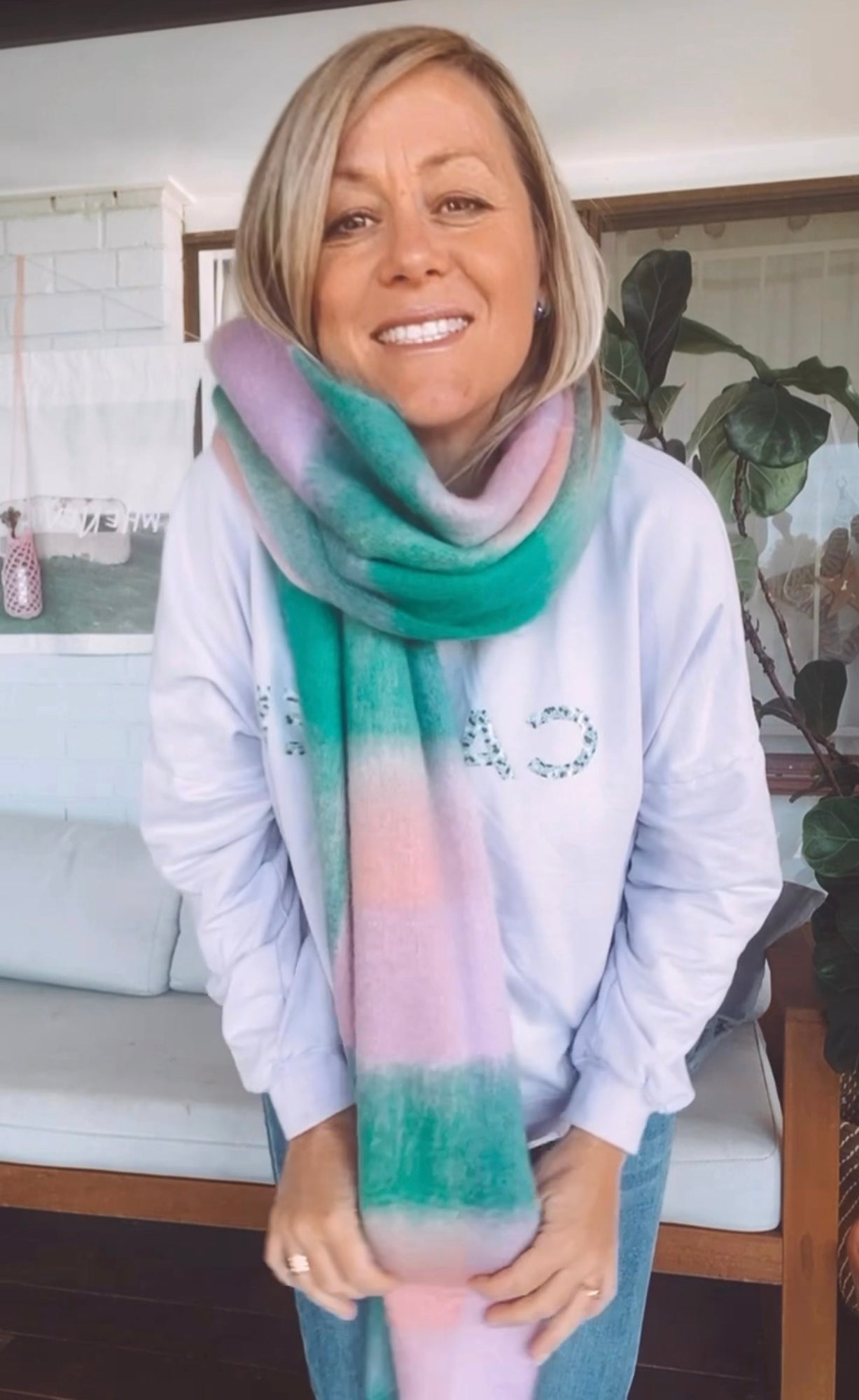 Teal Scarf