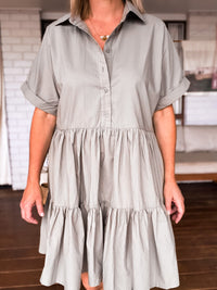 Thumbnail for Cali Mini Dress - Khaki