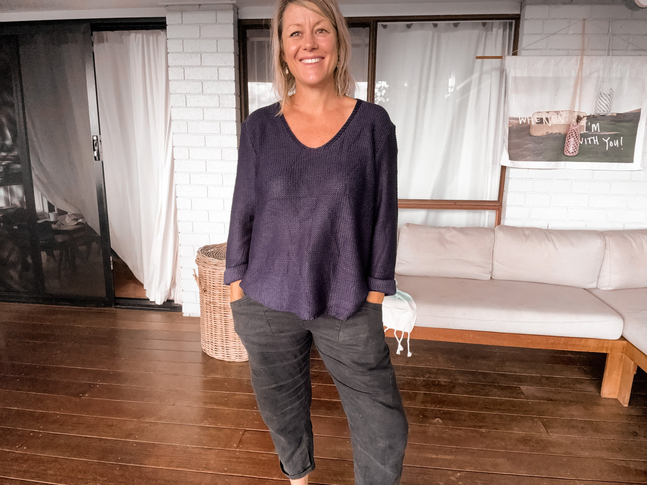 Keeley Knit Jumper - Navy