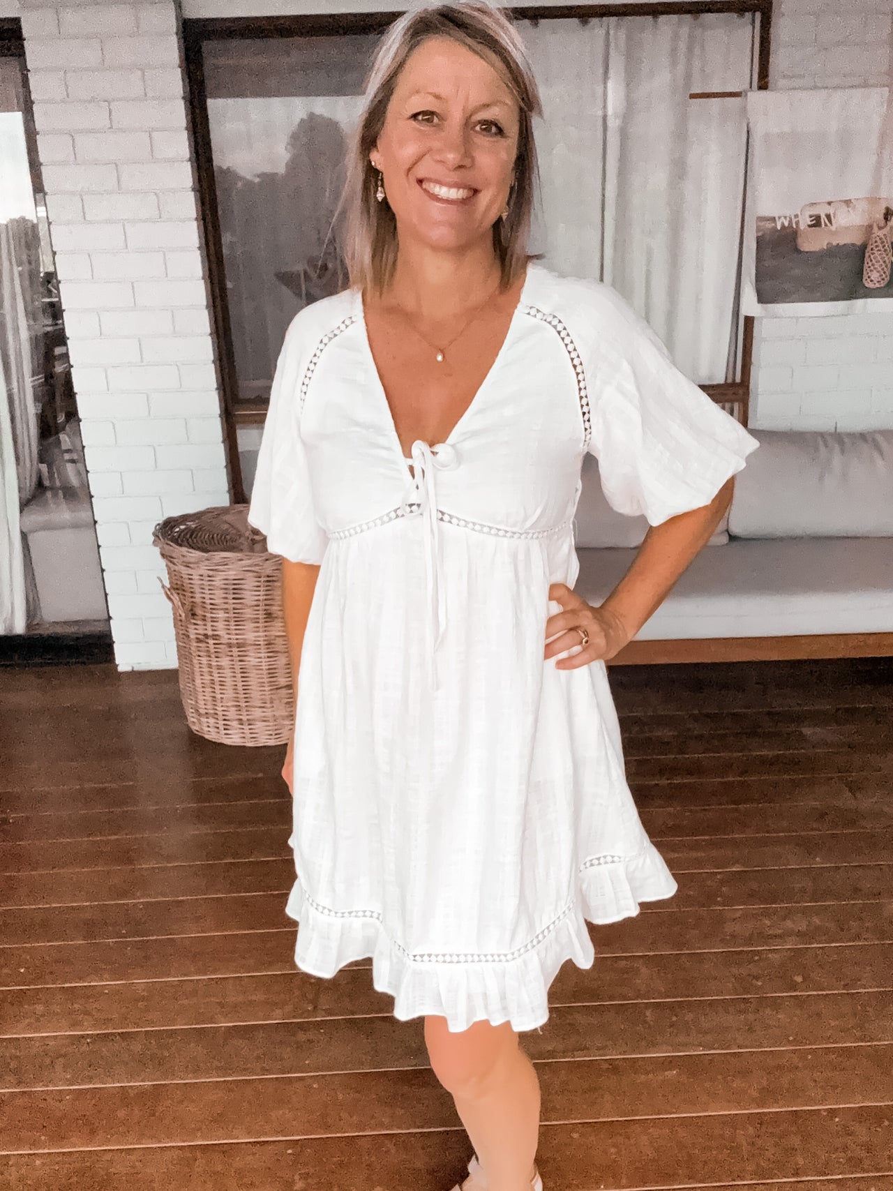 Blake Mini Dress - White