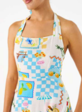 Thumbnail for Lira Halter Dress - Fruit Check