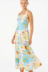 Lira Halter Dress - Fruit Check