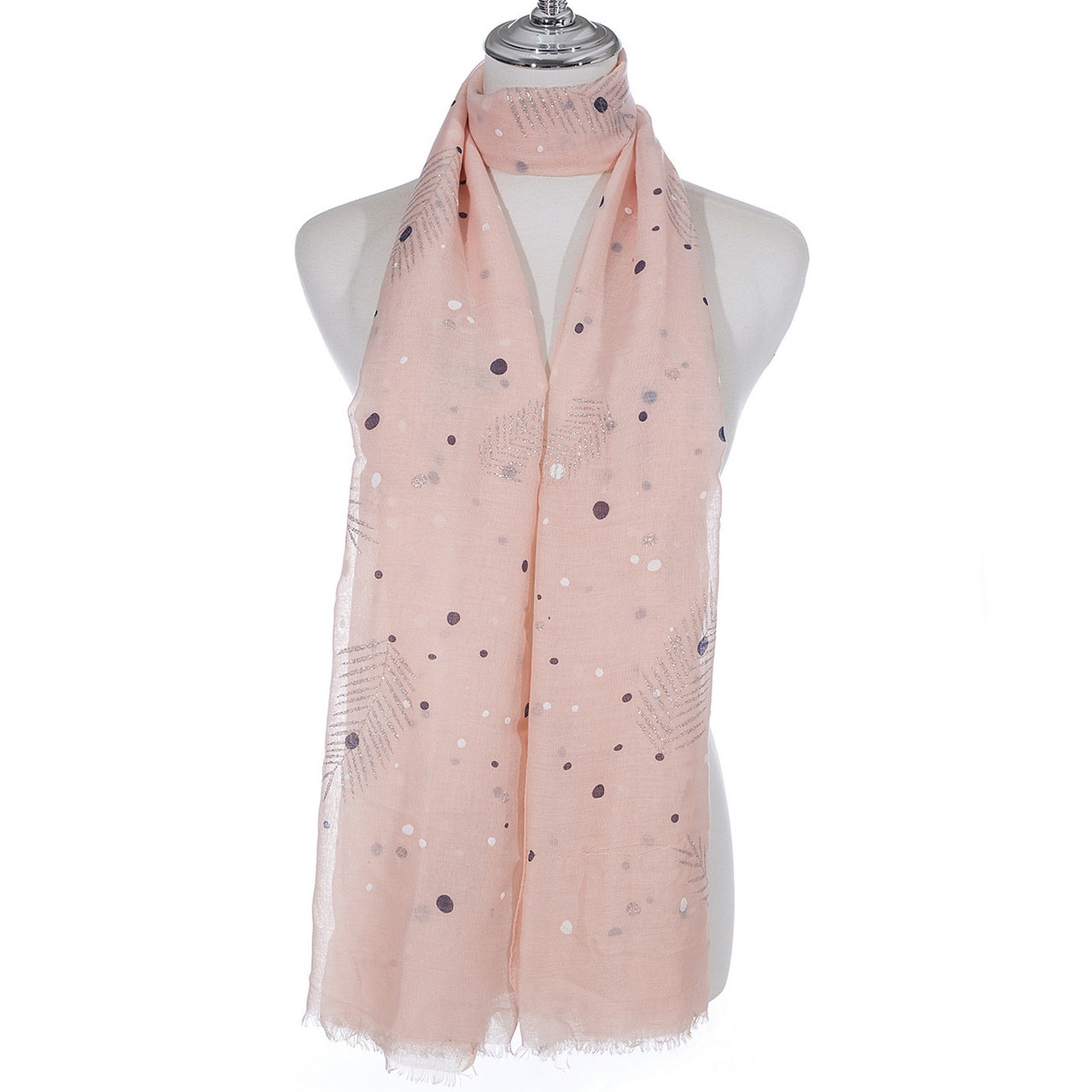 Scarf - Pink Feather