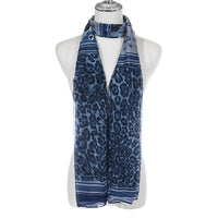 Thumbnail for Scarf - Blue Leopard