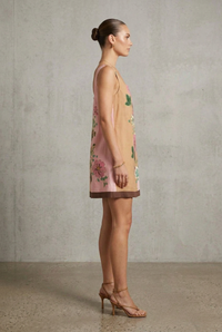 Thumbnail for Side view of floral shift dress
