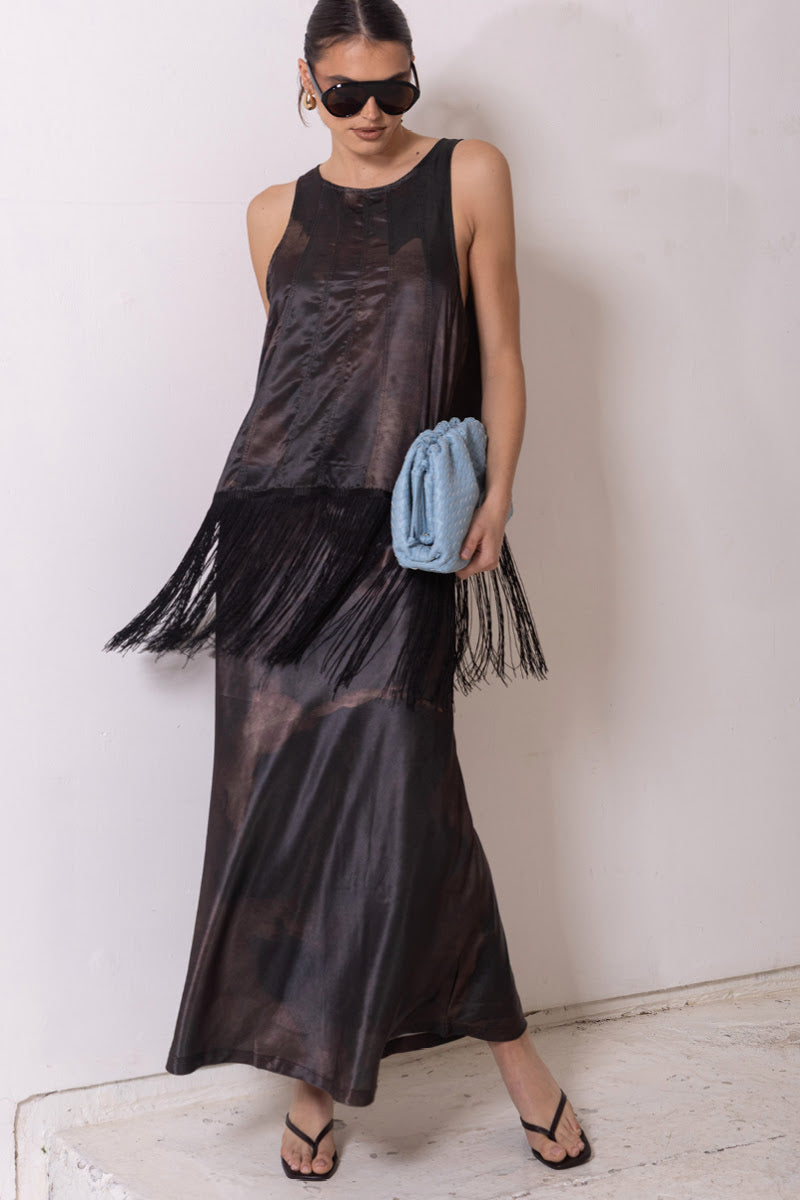 Belize Maxi Skirt - Chocolate