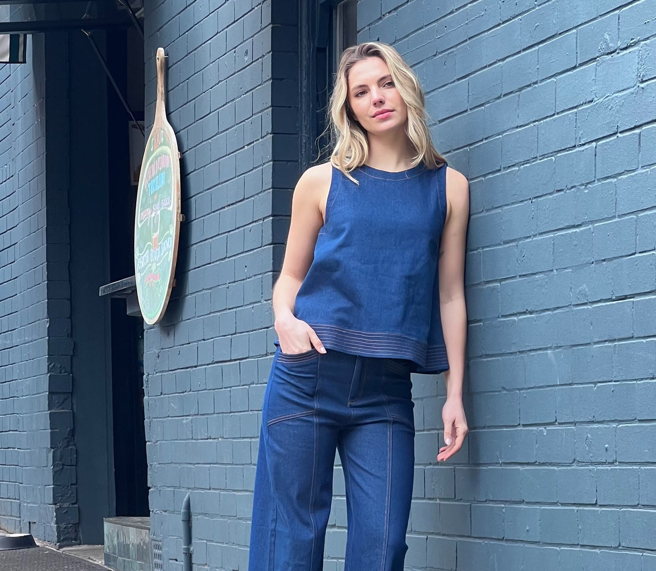 Miranda Swing Top - Dark Denim
