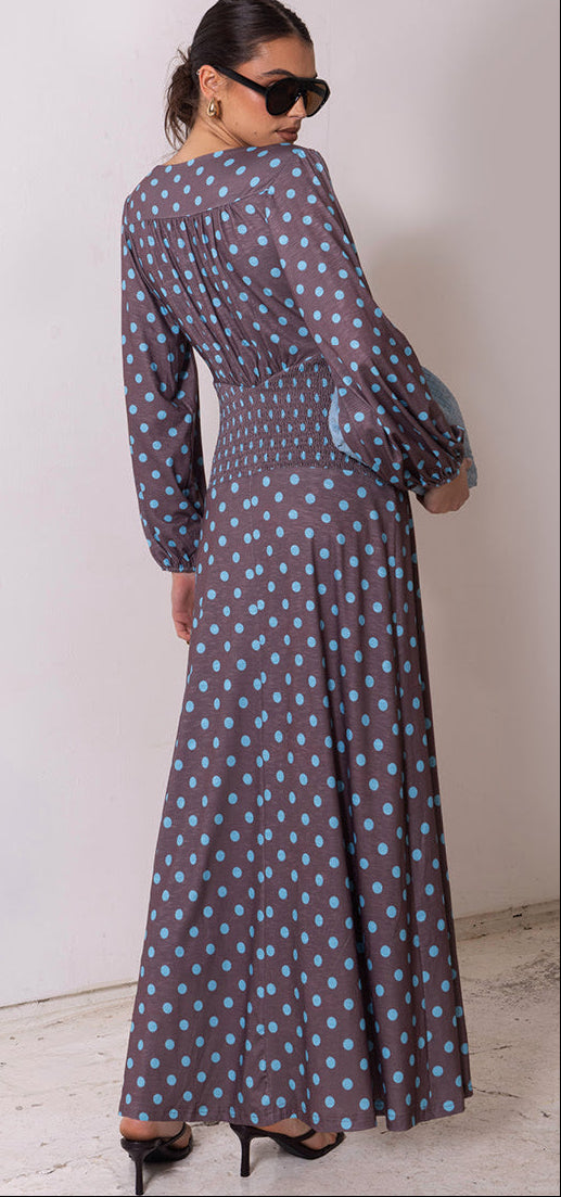 Sangria Midi Dress - Chocolate