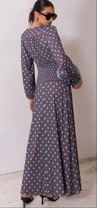 Thumbnail for Sangria Midi Dress - Chocolate