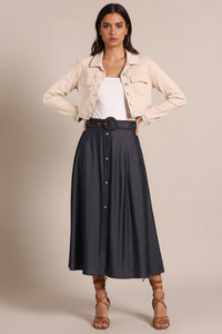 Thumbnail for Havanna Denim Jacket - Cream Canvas